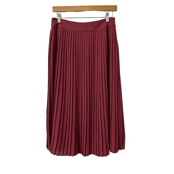 J. Crew Dresses & Skirts - J. Crew Pleated Midi Skirt in Burgundy